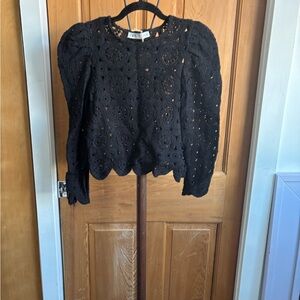Elegant Black Lace Top